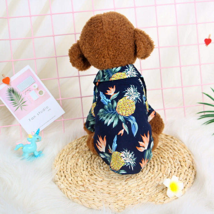 Dog Shirts Pet Printed Clothes Hawaii Style