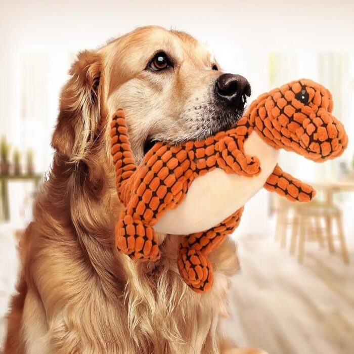 Robustdino Dog Toy Squeaky Dog Toys For Aggressive Chewers Soft Dog Toys Unbreakable Stuffed