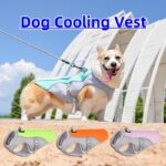 Dog Cooling Vest for Summer Lightweight Jacket Dog Cooling Shirt UV Protection Cooling Harness for Outdoor Activity