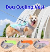 Dog Cooling Vest for Summer Lightweight Jacket Dog Cooling Shirt UV Protection Cooling Harness for Outdoor Activity