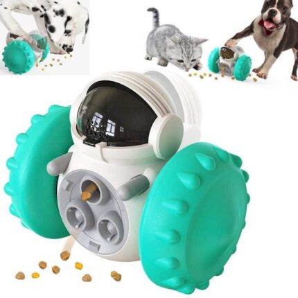 Feeder Toy Balance Car Leak Food Toys Tumbler Interactive Dog Cat Toy Food Dispenser