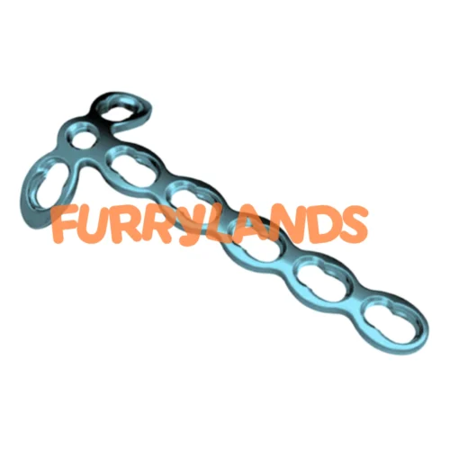 Orthopedic Locking T-Plate 3-Hole Head Configuration 2.4 mm Fixation System