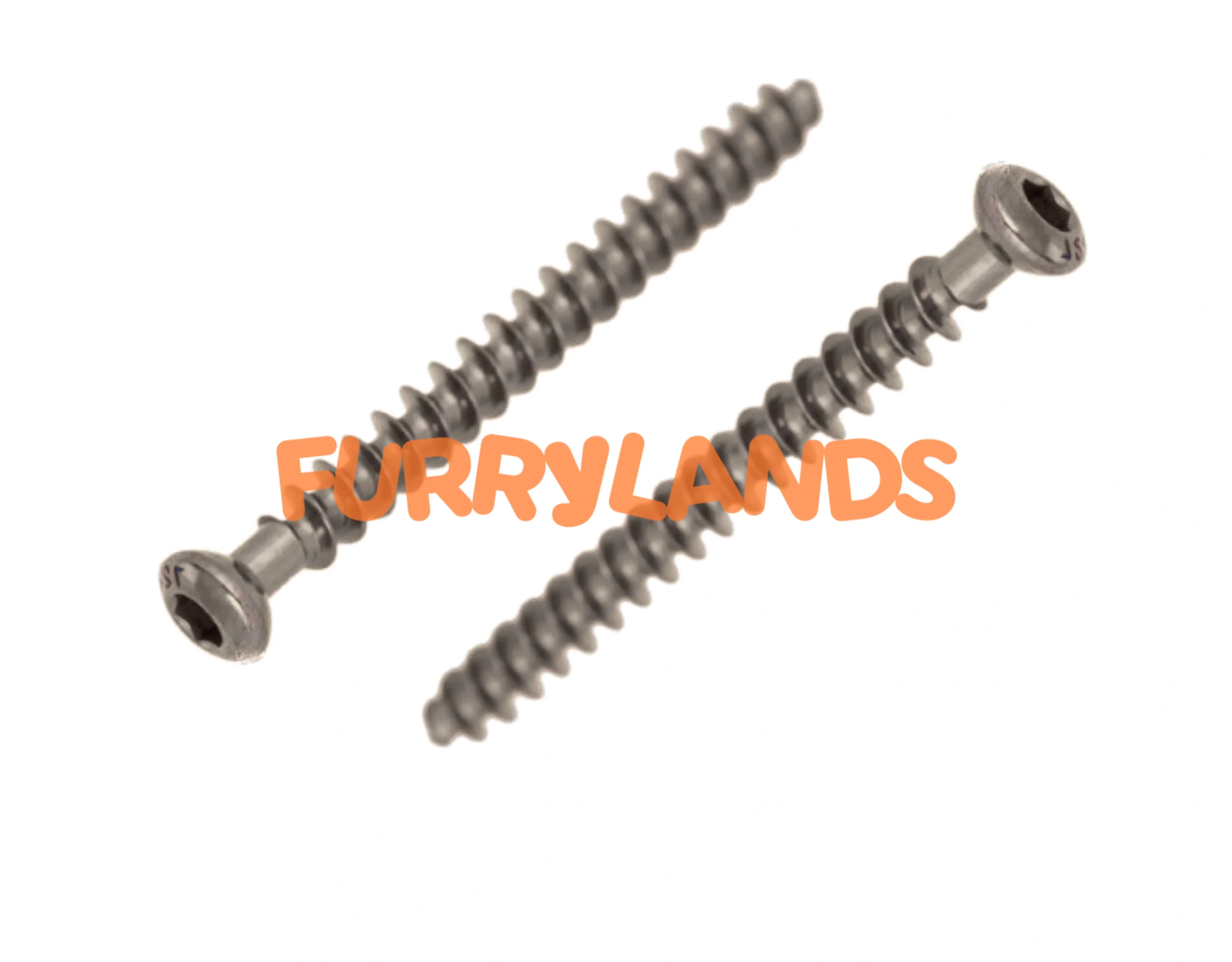 Cancellous Bone Screw 4.0mm Fully Threaded Hexagonal Socket Titanium & Stainless Steel - Image 2