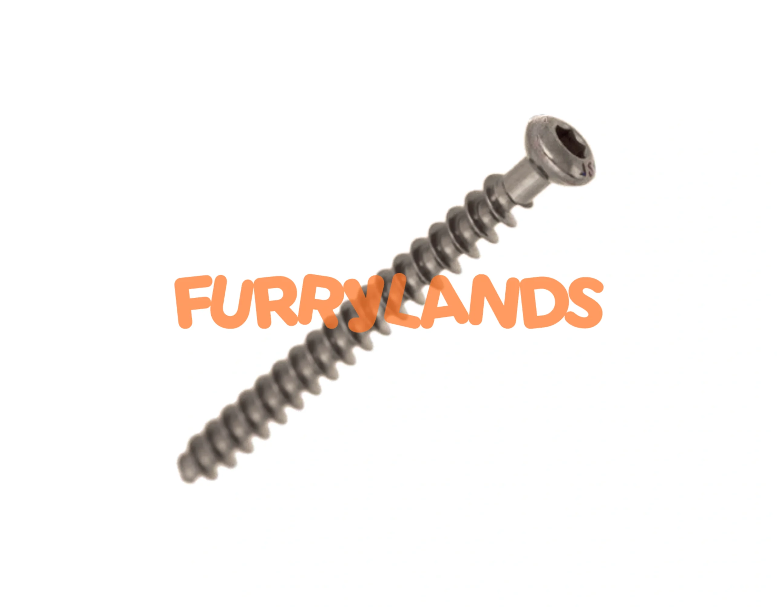 Cancellous Bone Screw 4.0mm Fully Threaded Hexagonal Socket Titanium & Stainless Steel - Image 3