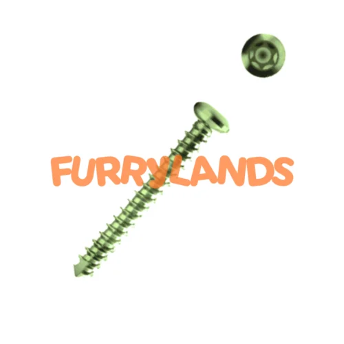 Self-Tapping Cortex Screw 2.4 mm Stardrive Titanium for Orthopedic Fixation