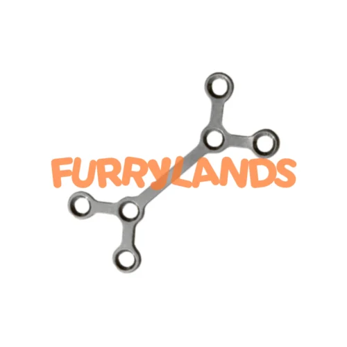 Locking Double Y-Plate Type II 2.0 mm With Gap for Controlled Small Animal Fixation